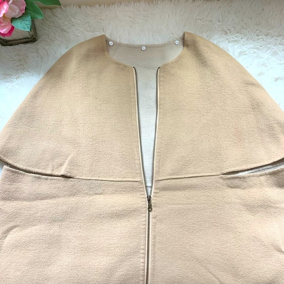 French Wool Cashmere Cape Coat - Picture 8 of 16